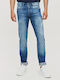 Herren Jeanshosen Elastisch Regular Fit Blau