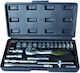24-piece Socket Wrench Set Cr-v 1/4''