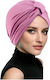 Damen Stoffweiches Haarturban Staubiges Lila Knoten
