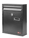 Inox Kiss Външна Пощенска Кутия Металик в Черен Цвят 30x24x8.5см