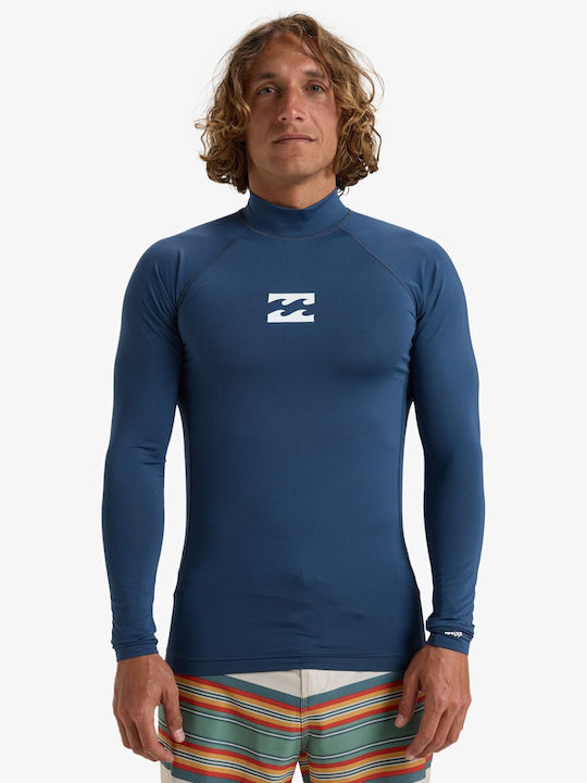Billabong Waves All Day Ανδρική Μακρυμάνικη Αντηλιακή Μπλούζα Μπλε