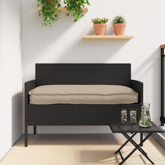 vidaXL Waterproof Garden Chair Cushion with Backrest Brown 50x120cm