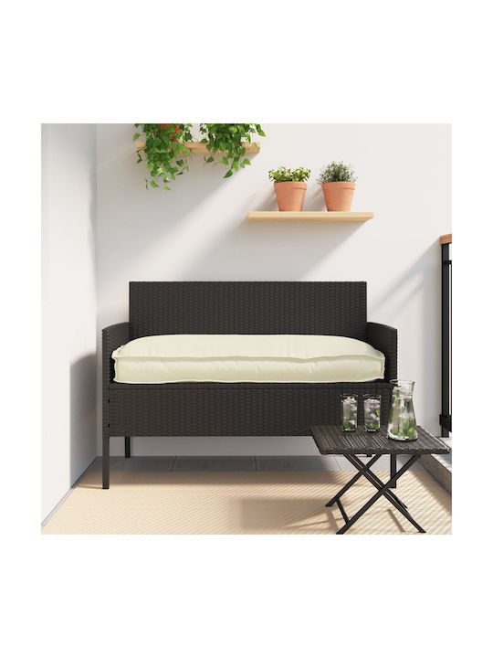 vidaXL Възглавница за Пейка от Палети Крем 50x120см. 42001550