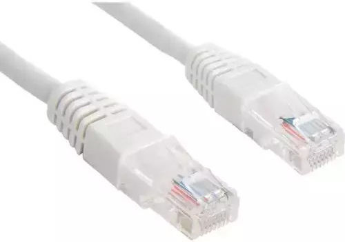 Spacer U/UTP Kat.5e Ethernet Netzwerkkabel 0,25m Weiß