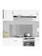 vidaXL Spătar Rectangular din Sticlă Gri Deschis 110x50x0.6cm 42001305