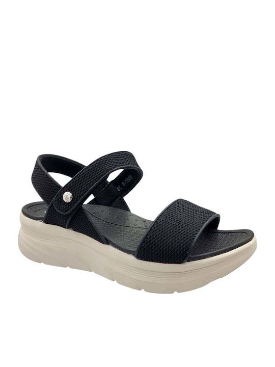 Sabino Flache Sandalen für Damen in Schwarz Farbe