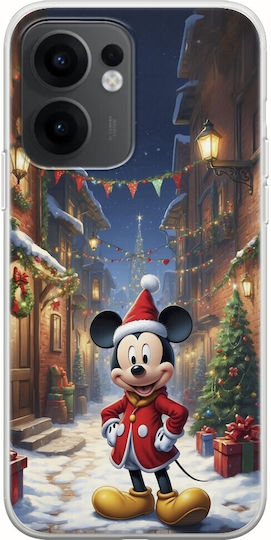 Xmas Cartoons Mickey Oppo Reno 13 F 5G Flexible TPU Transparent Silicone