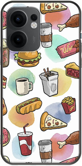 Junk Food Oppo Reno 13 F 5G Black TPU Black Silicone