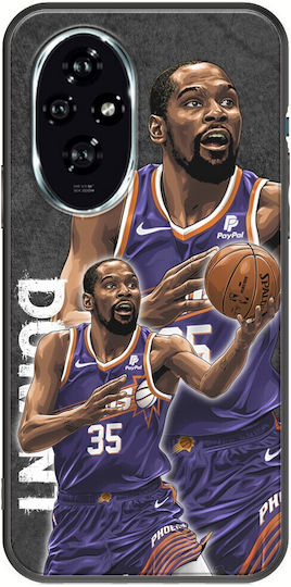 NBA Stars Kevin Durant Honor 200 5G Black TPU Black Silicone