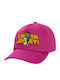Koupakoupa Kids' Hat Jockey Fabric Chicken Fuchsia