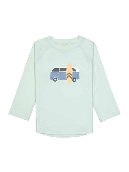 Laessig Camper Sea Foam Kids Swimwear Rashguard With Long Sleeve Mint