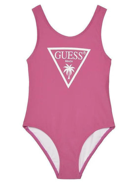 Guess Παιδικό Μαγιό Ολόσωμο Pink Burst