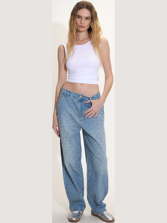 Bluze Damă Crop cu Bretele Alb