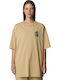 Women's Athletic Oversized T-shirt Beige