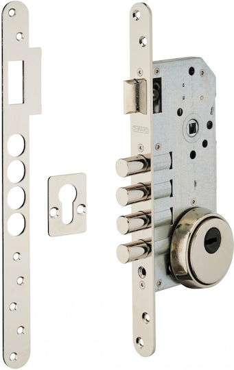Κλειδαριά Χωνευτή Κυλίνδρου 50 X 85 Defender Νίκελ Thirard 00094527