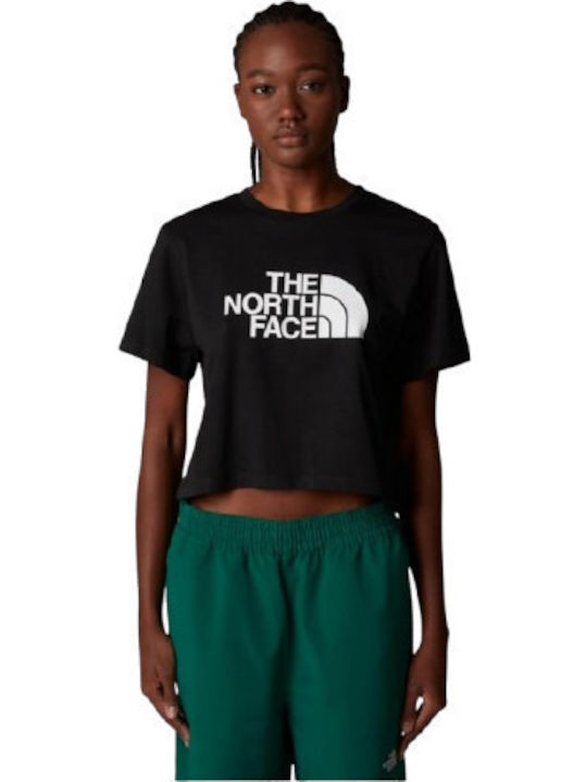 The North Face Easy Γυναικείο Crop T-shirt Μαύρο