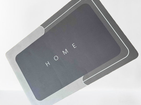 Non-Slip Bath Mat Square t02114925-4 Grey 58x38cm