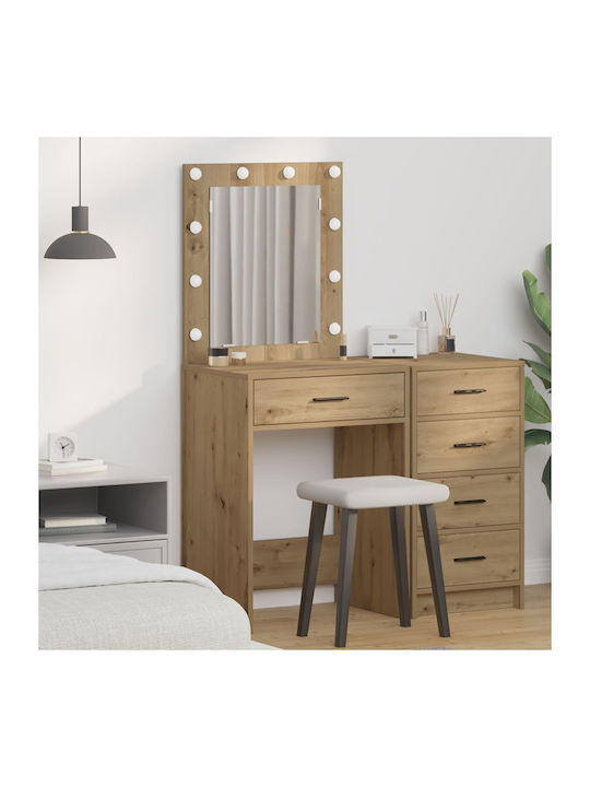 Тоалетна за грим Walnut с Огледало 50x41x135бр