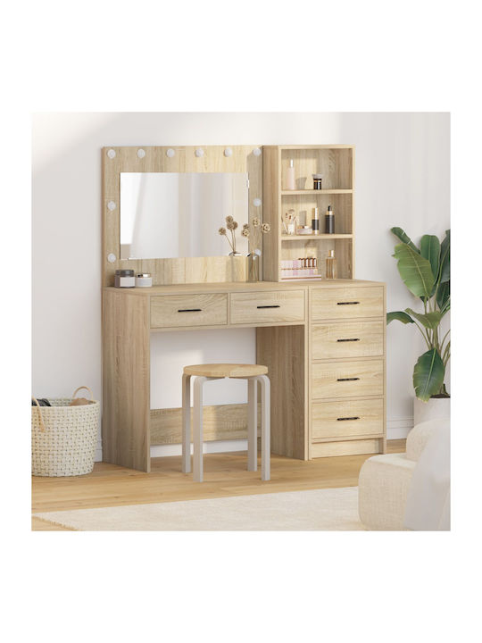 Floor-standing Bedroom Makeup Dressing Table Wo...