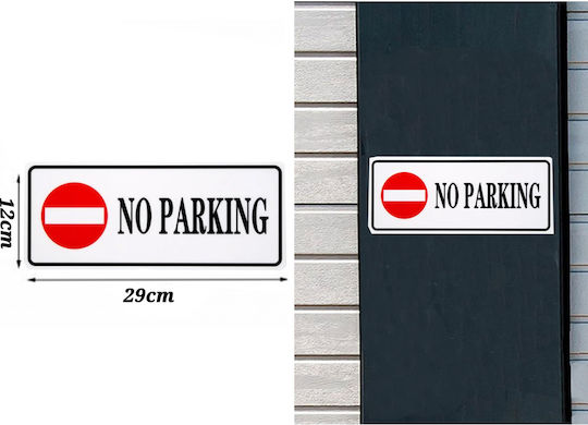 Adhesive Sign "No Parking" Prohibition Sign 29x12cm