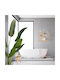 Relaxdays Raft Montat Pe Perete De Baie Din Bambus 54x60x15cm Maro