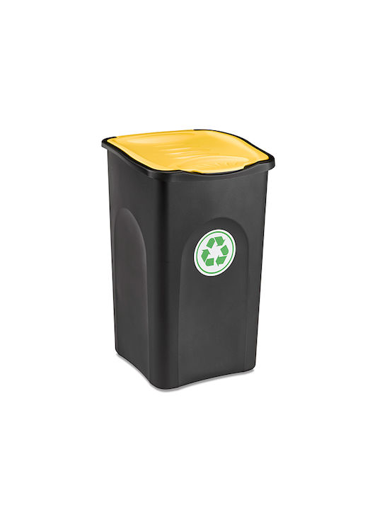Stefanplast Κάδος Απορριμμάτων Πλαστικός Κίτρινος 50lt