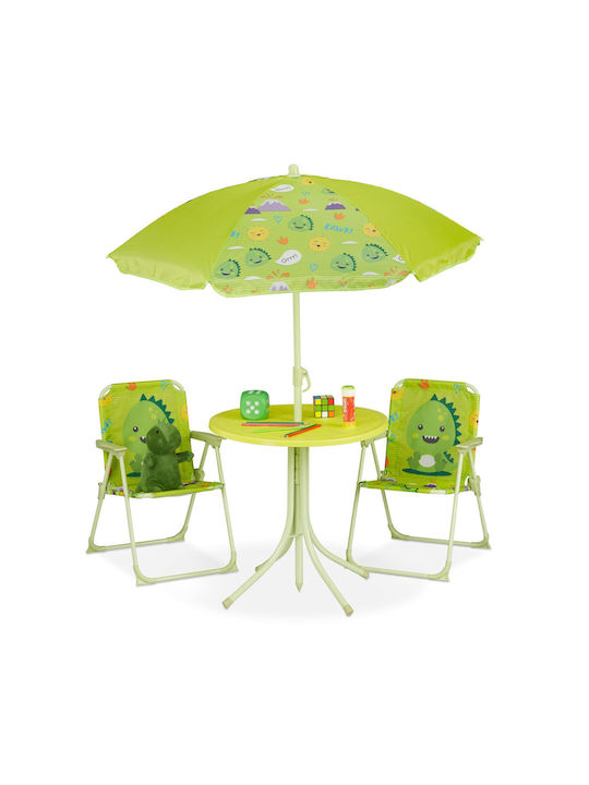 Relaxdays Kinder Tische Set mit Stühlen aus Kun...