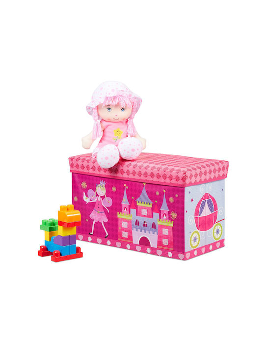 Relaxdays Kinder Aufbewahrungsbox Faltbar aus Stoff 36x60.5x30.5cm 1Stück