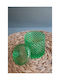 Glass Sweet Jar with Lid Green 8.5x14cm
