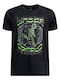 Kinder-T-Shirt Schwarz Tech