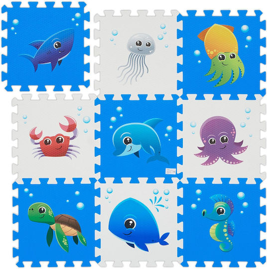 Relaxdays Puzzle De Podea Pentru Copii 9 Piese