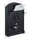 Relaxdays Cutie Poștală pentru Exterior Metalic în Culoarea Negru 41x25.5x9cm