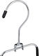 Relaxdays Wardrobe Hanger Foldable for Belts Metallic Black 10032625 3pcs