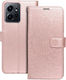Husă tip carte Mezzo pentru Xiaomi Redmi Note 12 4G Mandala Rose Gold