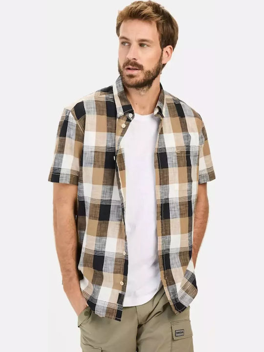 Camel Active Κοντομάνικο Βαμβακερό Πουκάμισο Κα...