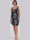 Vienetta Secret Summer Women's Nightdress Blue Marine