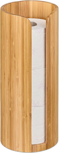 Relaxdays Paper Holder Bamboo