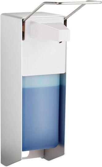 Relaxdays Wall-mounted Dispenser Metallic White 1000ml