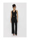 Denise Dama Tesatura Pantaloni Black
