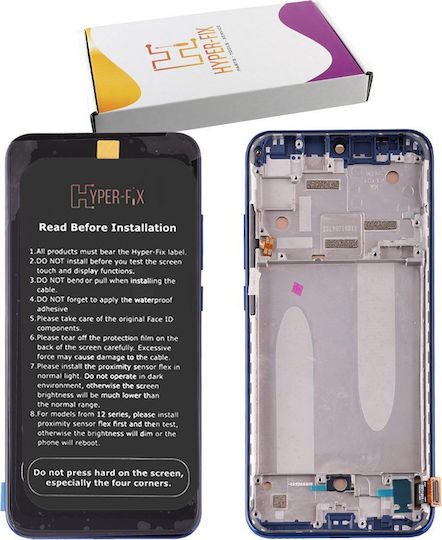 Hyper Fix Οθόνη με Μηχανισμό Αφής και Πλαίσιο για Xiaomi Mi A3 (Μπλε)