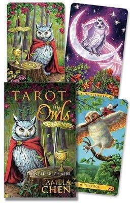 Tarot Of The Owls Mini Deck 78 Card Deck Elisabeth Alba Publications,u.s