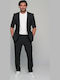 Prestigio Pantaloni Elastic cu Croială Slim Black