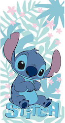 Παιδική Πετσέτα Θαλάσσης Lazy Stitch Λευκό Disney Borea Polyester 70x140