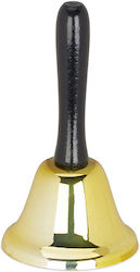 Relaxdays Wooden Golden Bell