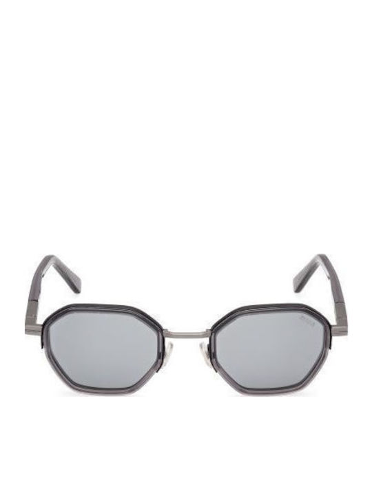 Zegna Γυαλιά Ηλίου Μαύρα με Mixed Σκελετό Zegna Γυαλιά Ηλίου Μαύρα με Mixed Σκελετό