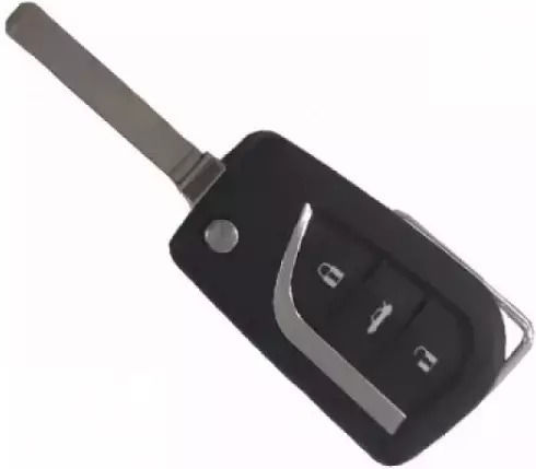 Foldable Car Key Shell with Blade with 3 Buttons for Toyota