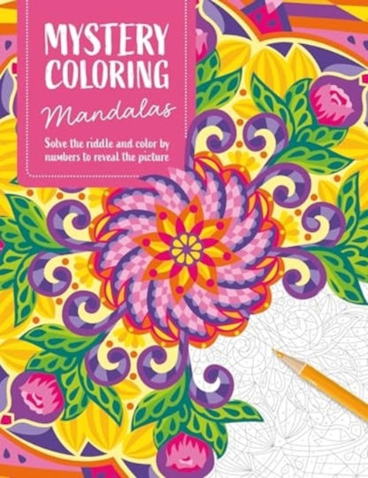 Mystery Malbuch Mandalas Rätsel lösen Malen nach Zahlen, um Bild zu enthüllen David & Charles Verlag