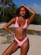 Bikini-Set Blumen Pink