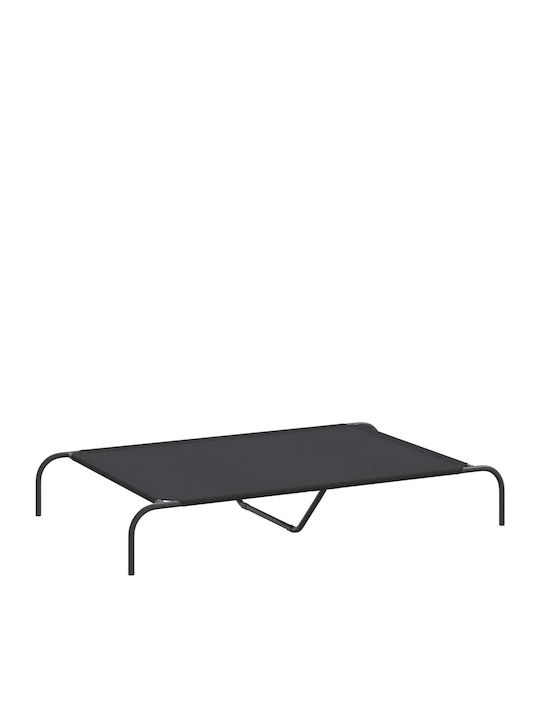 vidaXL Elevated Dog Bed Black 130x80cm
