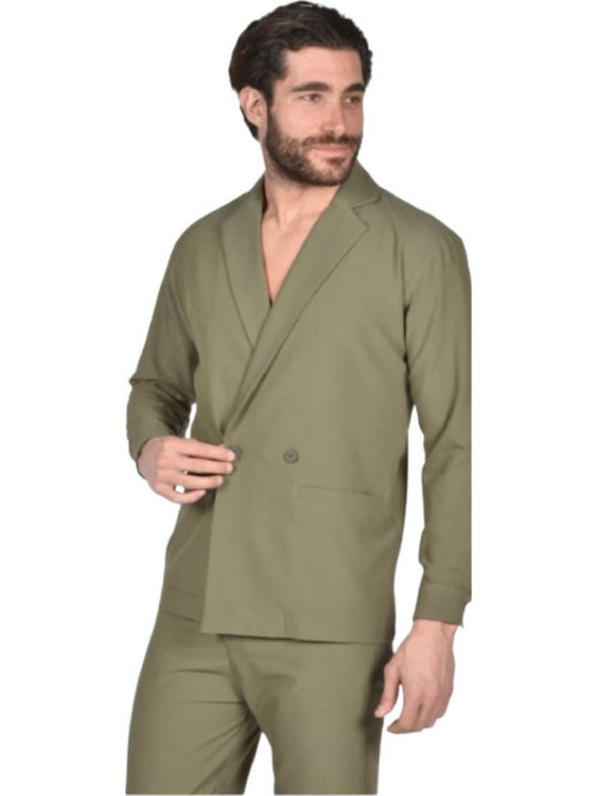 Men's Suit Jacket Slim Fit Khaki
